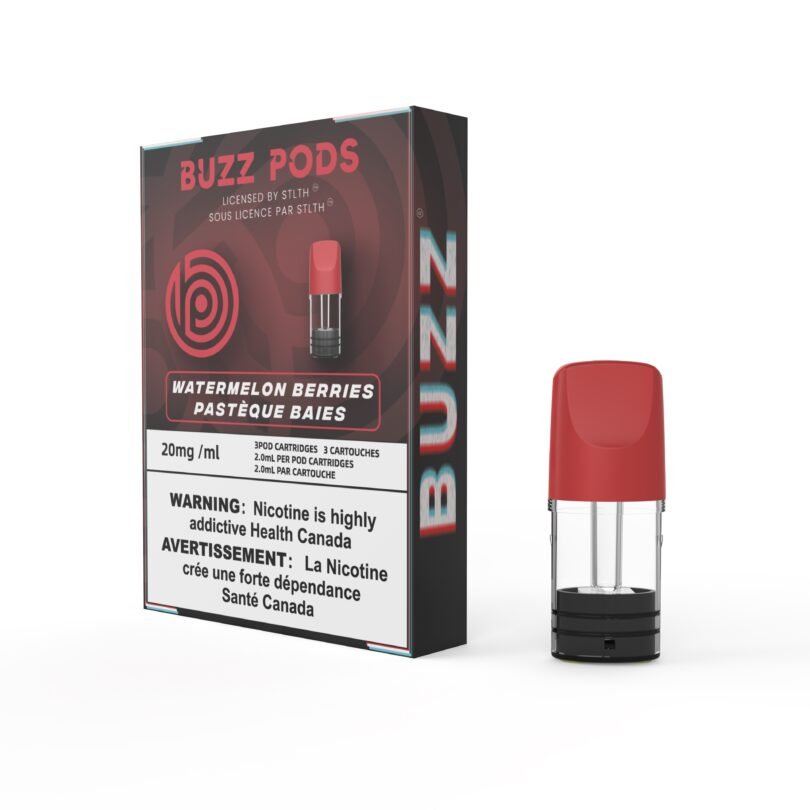 Buzz pods  watermelon berries product packaging