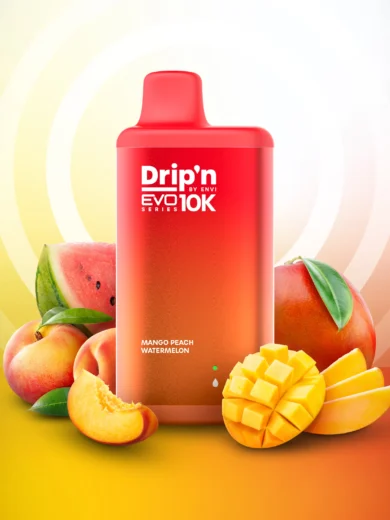 dripn evo mango peach watermelon vape scaled