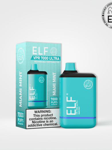 elf 7000 vape miami mint