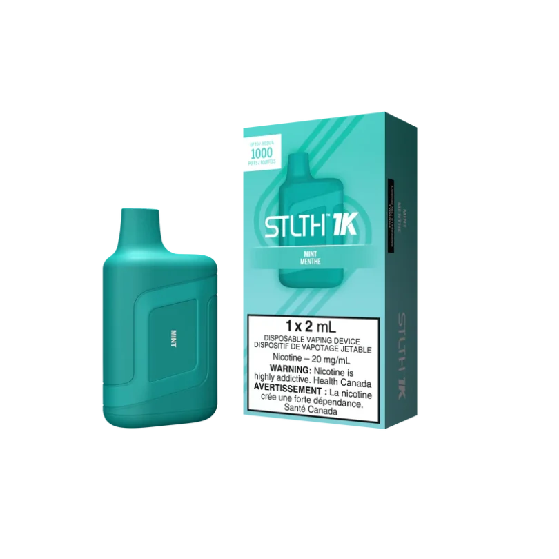Stlth 1k vapes  mint vapes product packaging