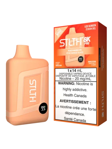 stlth 8k pro vape peach mango ice