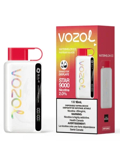 vozol 9000 vape watermelon ice by Vozol distributor in canada