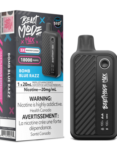 flavour beast mode max bomb blue razz by Flavour Beast distributor in canada