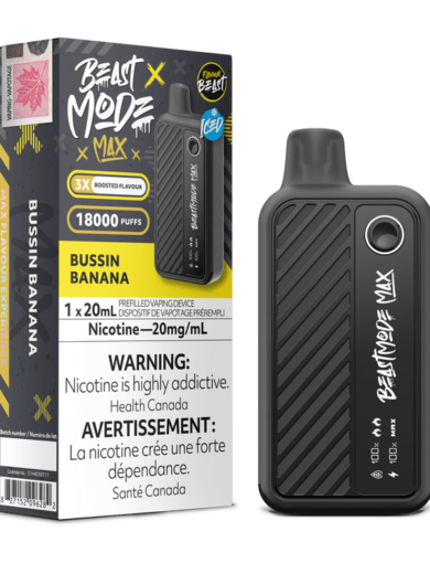 flavour beast mode max bussin banana iced by Flavour Beast distributor in canada