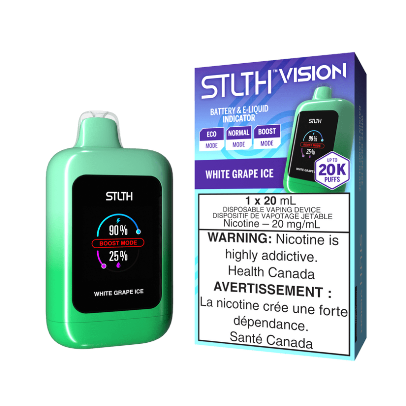 Product image of stlth vision vape white grape ice