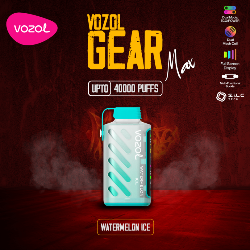 Product image of vozol gear max vape in watermelon ice flavor